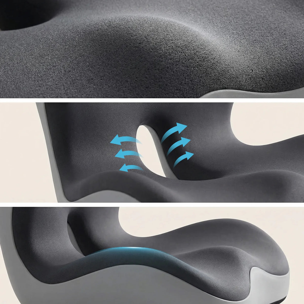 Driver's Seat and Back Cushion, One Piece Memory Foam for Truck Seats